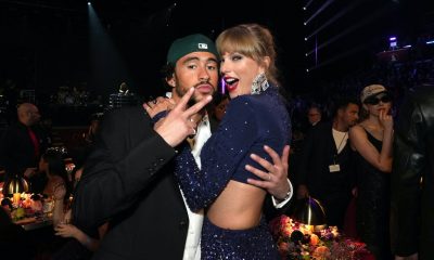 Taylor Swift and Bad Bunny - Photo: Kevin Mazur/Getty Images for The Recording Academy