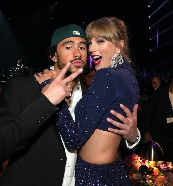 Taylor Swift and Bad Bunny - Photo: Kevin Mazur/Getty Images for The Recording Academy