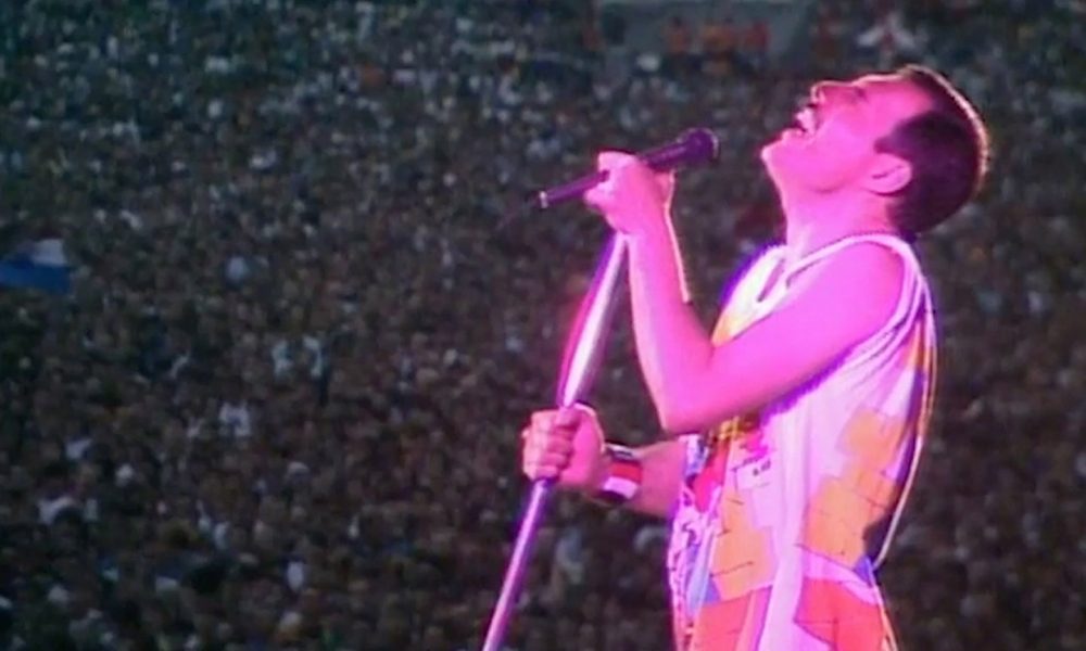 Freddie Mercury @ Wembley Stadium in July 1986 - Photo courtesy of Queen Productions Ltd