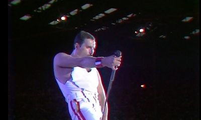 Freddie Mercury at Wembley in 1986 - Photo courtesy Queen Productions Ltd