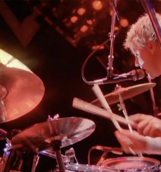Queen's Roger Taylor at Budapest Nepstadion in 1986 - Photo courtesy of Queen Productions